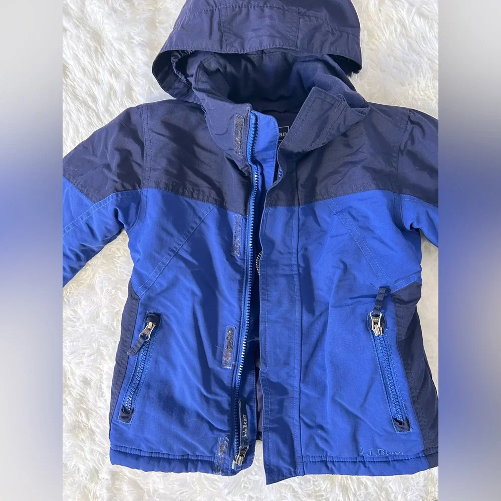 L.L. Bean Kids Blue‎ and Navy Raincoat